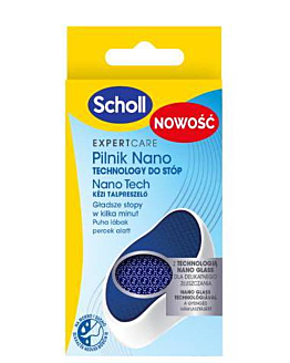 Scholl Pilnik Nano Glass do Twardej Skóry Stóp 1 sztuka