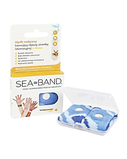Sea-Band, Opaski akupresurowe przeciw mdłościom dla dzieci, Kolor niebieski