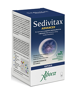 Aboca Sedivitax Advanced, Preparat poprawiający jakość snu, Kapsułki