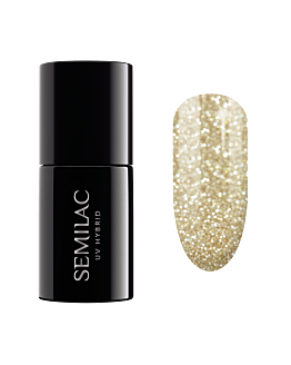 Semilac UV Hybrid Lakier hybrydowy, 260 Platinum Light Gold