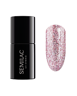 Semilac UV Hybrid Lakier hybrydowy, 293 Rose Gold Shimmer