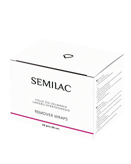 Semilac Remover Wraps Folie do usuwania lakieru hybrydowego 50szt