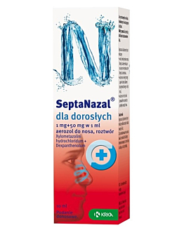Septanazal dla dorosłych (1 mg + 50 mg)/1 ml  aerozol do nosa