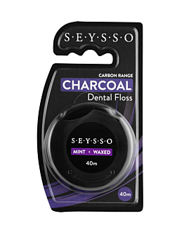 Seysso Carbon Nić Dentystyczna z Aktywnym Węglem 40 M