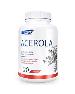 SFD Acerola, Suplement diety zawierający ekstrakt z owoc&oacute;w aceroli, Tabletki