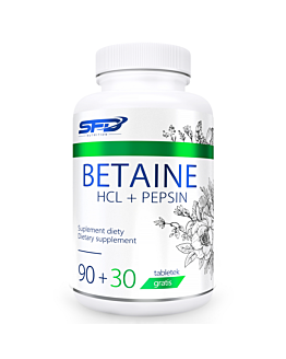 SFD Betaine HCL + Pepsin, Suplement diety wspierający trawienie, Tabletki