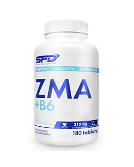 SFD ZMA + B6, Suplement diety zawierający magnez, cynk i witaminę B6, Tabletki