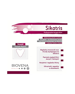 Sikatris, Silikonowy plaster na blizny na dekolt, 13x14cm