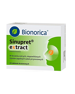 Sinupret extract 160 mg tabletki drażowane