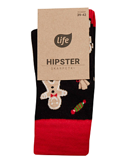 Life Skarpetki Hipster wzór Ciastek rozm.39-42 1 para