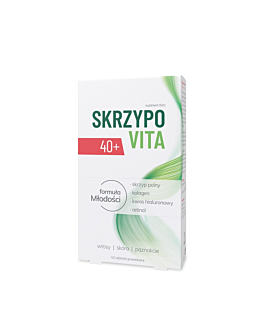 Skrzypovita 40+, Suplement diety wzmacniający włosy, Tabletki