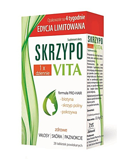 Skrzypovita 1 Raz Dziennie, Suplement diety wzmacniający włosy, Tabletki