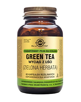 Solgar Green Tea Wyciąg z liści zielonej herbaty kapsułki