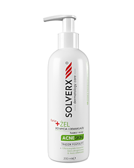 Solverx Acne Skin Forte Żel do mycia twarzy i demakijażu
