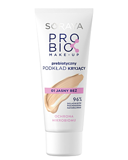 Soraya ProBIO Make-Up Prebiotyczny podkład kryjący 01 Jasny Beż