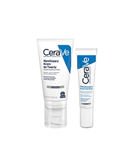CeraVe Zestaw (Odbudowujący krem pod oczy + Nawilżający krem do twarzy)