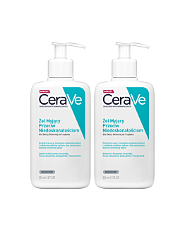 CeraVe Zestaw (Żel myjący przeciw niedoskonałościom 2 x 236ml)