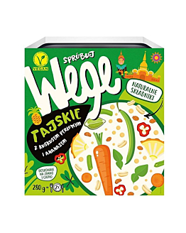Spróbuj Wege Danie Tajskie z Kuskusem Perłowym i Ananasem