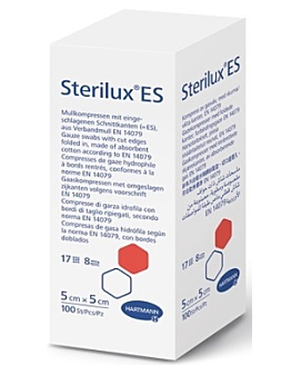 Sterilux ES, Kompresy niejałowe 17-nitkowe, 5x5cm