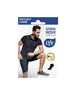 Life Calzini Uomo in Cotone, Bianchi, Taglia 43-46