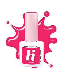 HI HYBRID Lakier hybrydowy 374 Strawberry Red 5ml