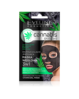Eveline Canabis Skin Care Maschera Carbone 3 in 1 7 ml
