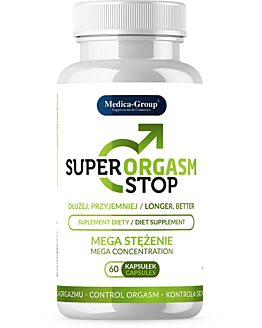 Medica-Group Super Orgasm Stop, Kompleks ziołowy z L-argininą dla mężczyzn, Kapsułki