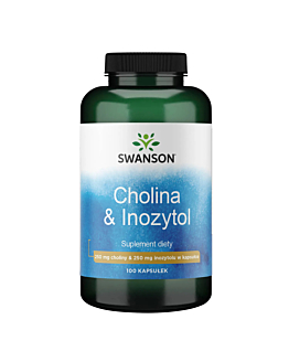 Swanson Cholina & Inozytol 100 Kapsułek