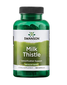 Swanson Full Spectrum Milk Thistle Preparat na wątrobę Kapsułki