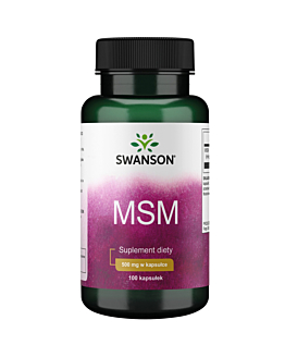 Swanson MSM 500 mg Preparat na wzmocnienie stawów Kapsułki
