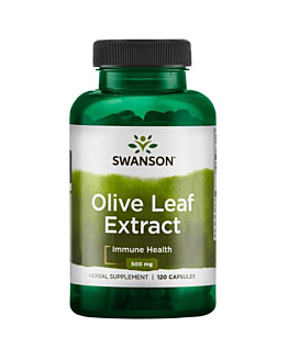 Swanson Olive Leaf 500 mg Preparat wspomagający układ krążenia Kapsułki