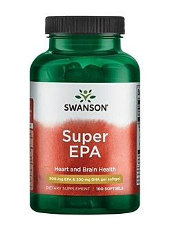 Swanson Super Epa Preparat zawierający kwasy tłuszczowe omega-3 Kapsułki