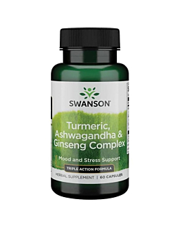 Swanson Full Spectrum Turmeric Ashwagandha Ginseng Kapsułki