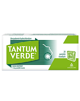 Tantum Verde 3 mg smak miętowy, 20 past.