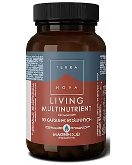 Terranova Living Multinutrient, Zestaw witamin i minerałów z wyciągami roślinnymi, Kapsułki