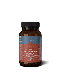 Terranova Living Multivitamin Woman, Zestaw witamin i minerałów z wyciągami roślinnymi, Kapsułki