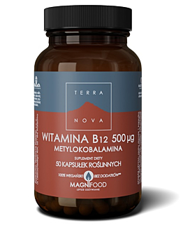 Terranova Witamina B12 Metylokobalamina 500 mcg Kompleks, Kapsułki