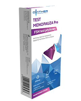 Diather Test Menopauza Pro,  Domowy test do oznaczania stężenia hormonu FSH w moczu