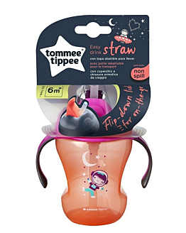 Tommee Tippee Kubek Treningowy ze Słomką 6M+ Girl