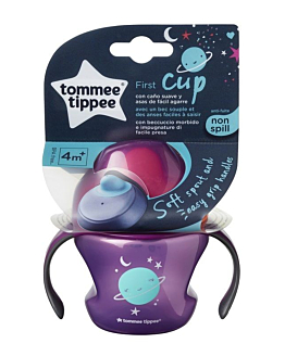 Tommee Tippee Kubek Pierwszy z Uchwytami 4M+ Fioletowy