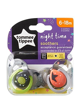 Tommee Tippee Smoczek Uspokajający Night Time 6-18M