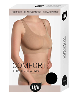 Life Comfort top bezszwowy rozm. XL czarne .