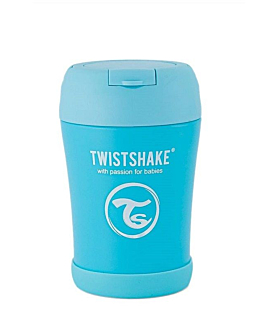 Twistshake Pojemnik termiczny z łyżką, Pastelowo-niebieski 