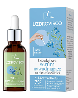 Uzdrovisco Bezolejowe serum Nawadniające na Niedoskonałości Niezapychające