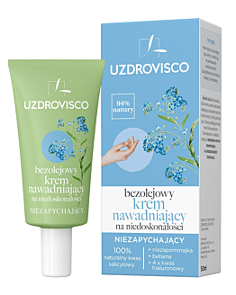 Uzdrovisco Crema Idratante per Imperfezioni Senza Olio Non Comedogenico 50 ml