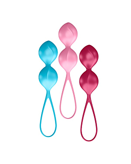 Satisfyer V Balls Zestaw 3-częściowy zestaw kulek gejszy do ćwieczeń dna miednicy