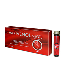 Varivenol Shots, Preparat wspierający pracę układu żylnego, Fiolki z płynem doustnym
