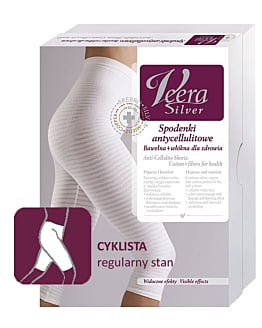 Veera Silver Spodenki antycellulitowe fason Cyklista wysokie rozm. XL