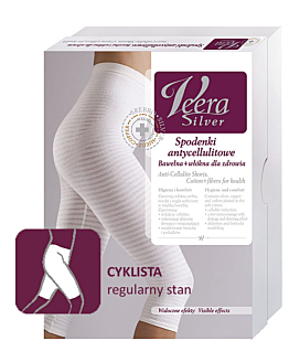 Veera Silver Spodenki antycellulitowe fason Cyklista wysokie rozm. M