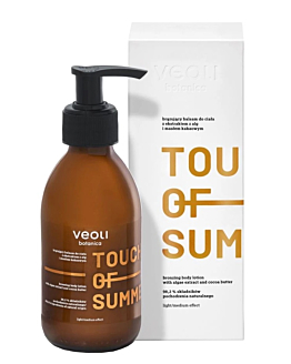 Veoli Botanica Touch Of Summer Brązujący balsam do ciała z Ekstraktem z Alg i Masłem Kakaowym